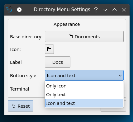 Directory Menu Settings