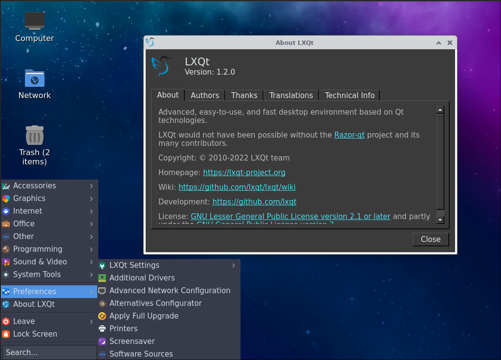 Ubuntu LXQt 1.2